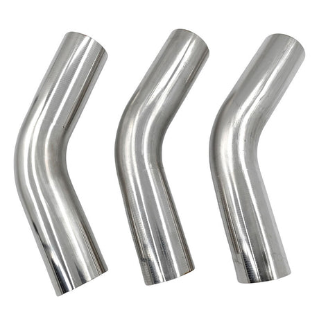 6 Pieces 3" Inch 76mm Exhaust Pipe Mandrel Bend Mild Steel 45 Degree & 90 Degree Bends - Machter