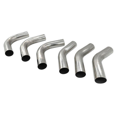 6 Pieces 3" Inch 76mm Exhaust Pipe Mandrel Bend Mild Steel 45 Degree & 90 Degree Bends - Machter