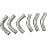 6 Pieces 3" Inch 76mm Exhaust Pipe Mandrel Bend Mild Steel 45 Degree & 90 Degree Bends - Machter