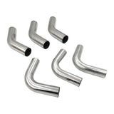 6Pieces Exhaust Pipe Mandrel Bend 2" Inch 50.8mm 45 & 90 Degree Semi Bright Mild Steel - Machter