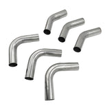 6Pieces Exhaust Pipe Mandrel Bend 2" Inch 50.8mm 45 & 90 Degree Semi Bright Mild Steel - Machter