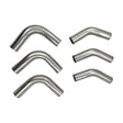 6Pcs Exhaust Pipe Mandrel Bend 2" Inch 50.8mm 45 & 90 Degree Semi Bright Mild Steel EP-008 - Machter
