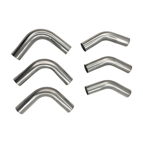 6Pcs Exhaust Pipe Mandrel Bend 2" Inch 50.8mm 45 & 90 Degree Semi Bright Mild Steel EP-008 - Machter