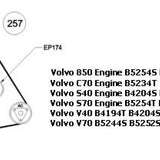 Idler Pulley FORD/MAZDA Flat OD76 ID17 W31 EP174 - Nuline