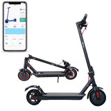 Electric Scooter Adult Foldable Travel E Bike With Seat Portable 900W 40KM/H 50KM Black ESCOOTER-006SE - Machter