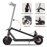 Electric Scooter Adult Foldable Travel E Bike With Seat Portable 900W 40KM/H 50KM White ESCOOTER-008SE - Machter