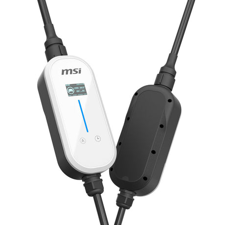 MSI Portable EV Charger White Ezgo 10A+15A+Home Kit Single Phase EVCHARGER-WHITE - Machter