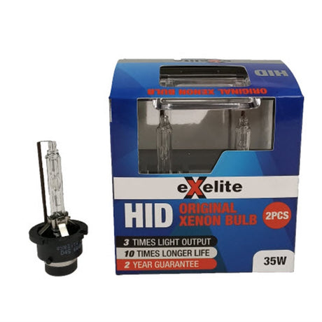 6000K D4S HID Xenon Headlight Globes Twin Pack EXD4S - Exelite | Universal Auto Spares