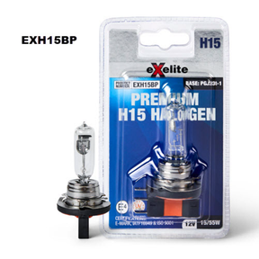 Headlight Globe H15 Halogen 12V 15/55W EXH15BP - Exelite