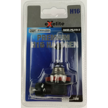 H16 19W Premium Halogen Globe EXH16BP - Exelite | Universal Auto Spares
