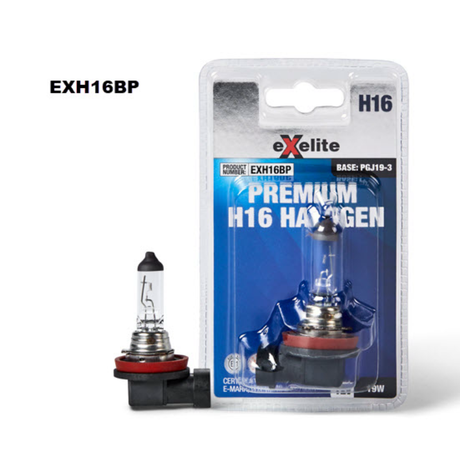 Premium Halogen Globe H16 12V 19W EXH16BP - Exelite