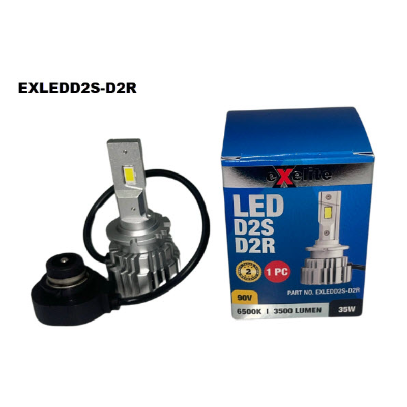 HID LED D2S/D2R 90V BEAM ANGLE 35W 6500K Luman 1PC - Exelite