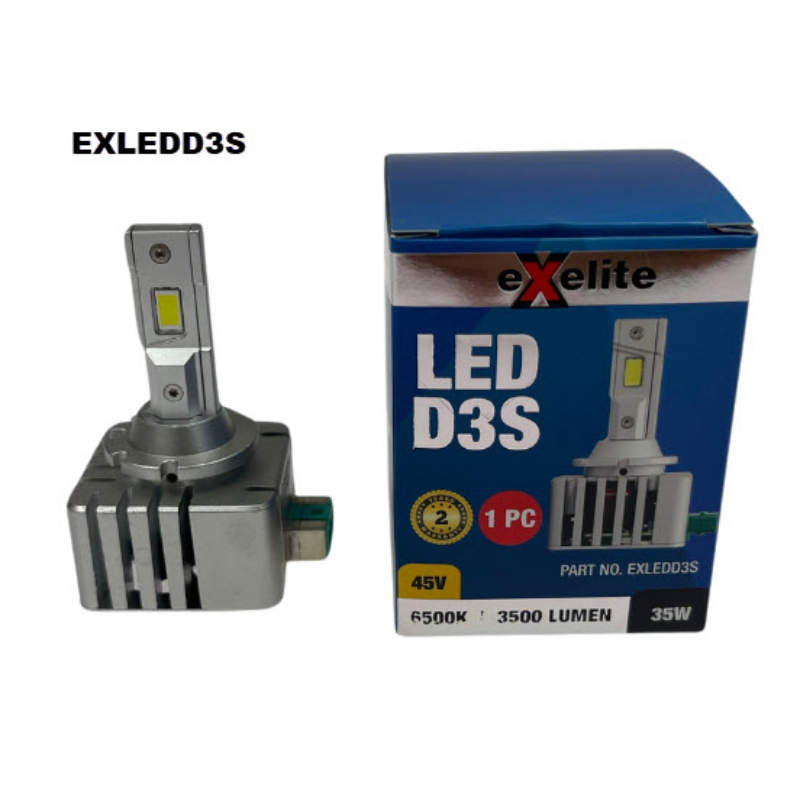 HID LED D3S 360° BEAM ANGLE 35W 6500K 1PC EXLEDD3S - Exelite