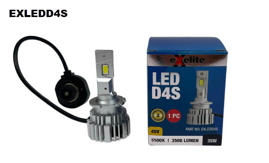 HID LED D4S 360 - BEAM ANGLE 35W 6500K 1PC EXLEDD4S - Exelite