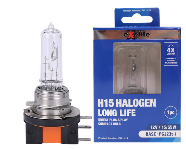 Headlight Globe H15 Halogen 12V 15/55W EXH15BP - Exelite