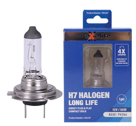 H7 Halogen Long Life 12V/55W PX26d EXLLH7 - Exelite