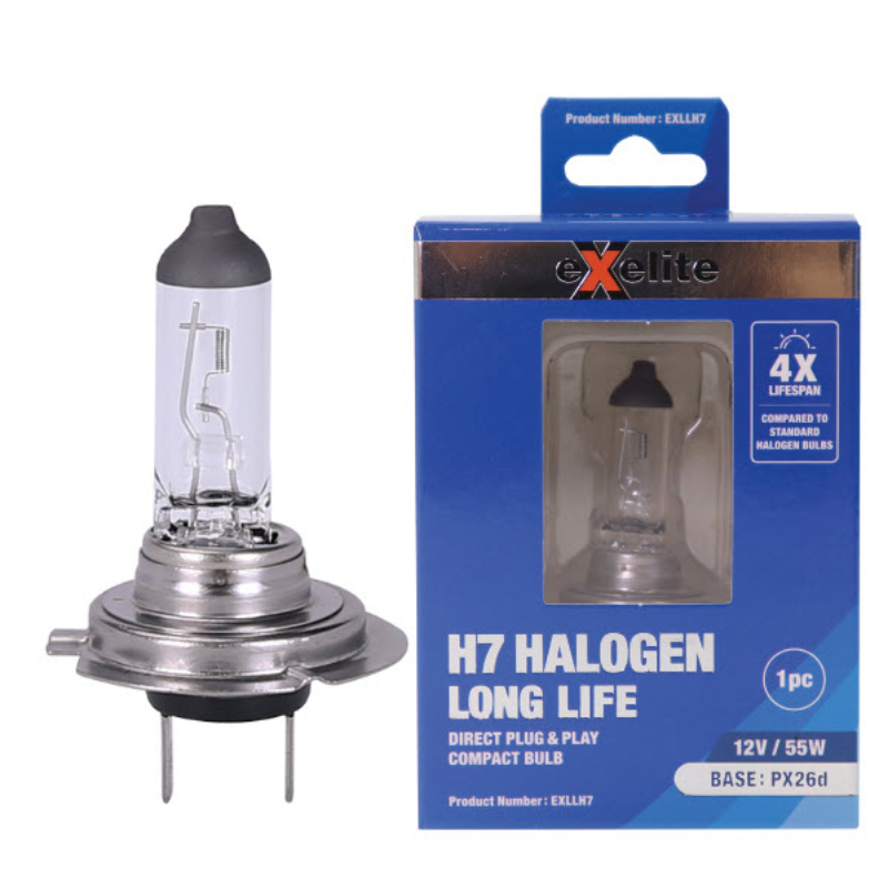 H7 Halogen Long Life 12V/55W PX26d EXLLH7 - Exelite