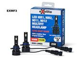 Multifit Led Headlight Globes 6500K (2PC) HIR1/HIR2 9V-24V EXMF3 - Exelite