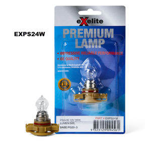 Premium Incandescent Globe 12V 25W EXPS24W - Exelite