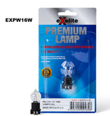 Premium Incandescent Globe 12V 18W WP3.3x14.5-4 PW16W - Exelite