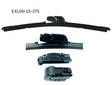 18 - 450mm Flexible Flat Wiper with Universal Adaptors EXUNI-18-450 - eXelwipe | Universal Auto Spares