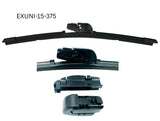 18 - 450mm Flexible Flat Wiper with Universal Adaptors EXUNI-18-450 - Exelwipe | Universal Auto Spares