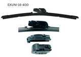 16 - 400mm Flexible Flat Wiper with Universal Adaptors EXUNI-16-400 - Exelwipe | Universal Auto Spares