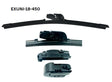20 - 500mm Flexible Flat Wiper with Universal Adaptors EXUNI-20-500 - eXelwipe | Universal Auto Spares