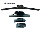 20 - 500mm Flexible Flat Wiper with Universal Adaptors EXUNI-20-500 - Exelwipe | Universal Auto Spares