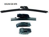17 - 425mm Flexible Flat Wiper with Universal Adaptors EXUNI-17-425 - Exelwipe | Universal Auto Spares