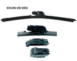 26 - 650mm Flexible Flat Wiper with Universal Adaptors EXUNI-26-650 - eXelwipe | Universal Auto Spares