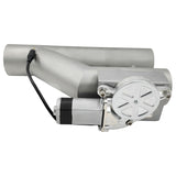 2.5 Inch Electric Exhaust Downpipe Double Valve Kit Y Steel Double Cut Off Pipe - Machter