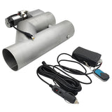 3 Inch Electric Exhaust Cut Off Dual Valve Y Pipe Dump Valve Set With Remote Control EXV-3 - Machter