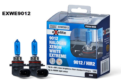 HAL. HIR2 12V 55W B4 White Extreme (2 Pack) EXWE9012 - Exelite