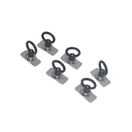 6 Pieces M8 Eye Bolt Tie Down Kit X 6off Fit For Rola Titan Tray Stainless Steel Black - Machter