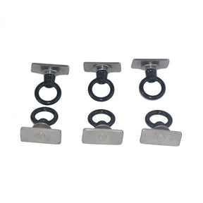 6 Pcs M8 Eye Bolt Tie Down Kit X 6off Fit For Rola Titan Tray Stainless Steel Black EYEKIT-002 - Machter