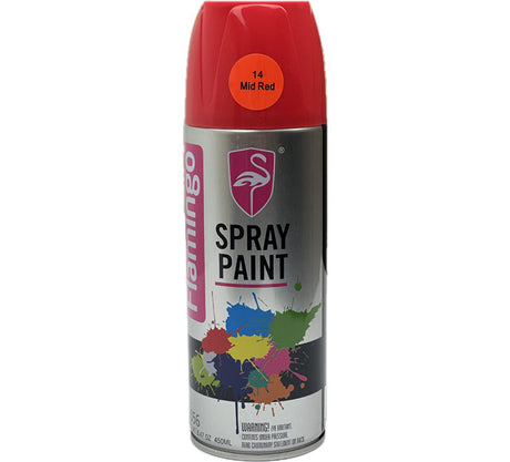 Aero Spray Paint 450mL - Flamingo Mid Red