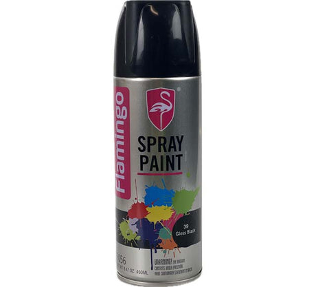 Aero Spray Paint 450mL - Flamingo Gloss Black