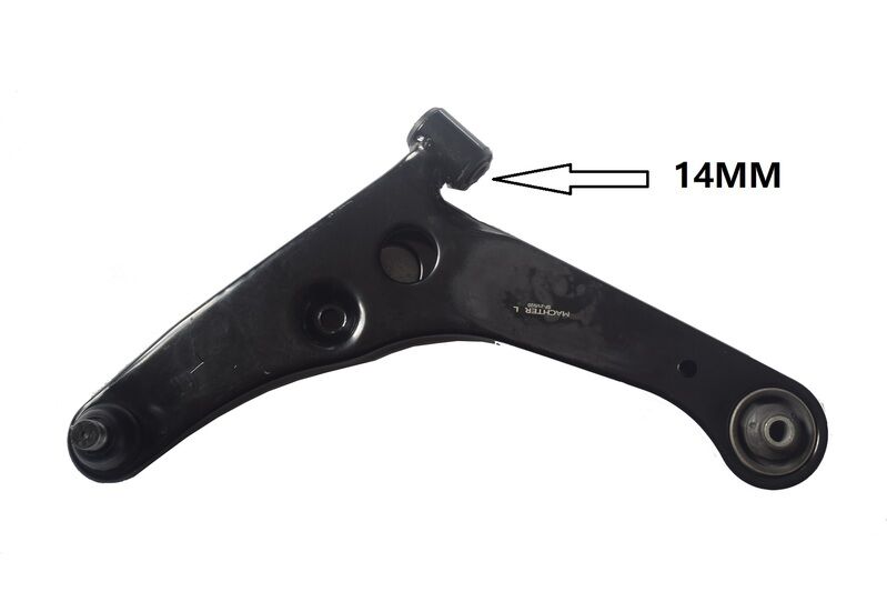 Front Lower Control Arm Left Hand Side Fit For Mitsubishi Lancer CH 09/2003-08/2007 Bolt Hole 14mm - Machter