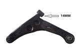 Front Lower Control Arm Left Hand Side Fit For Mitsubishi Lancer CH 09/2003-08/2007 Bolt Hole 14mm FCA-MB011L - Machter