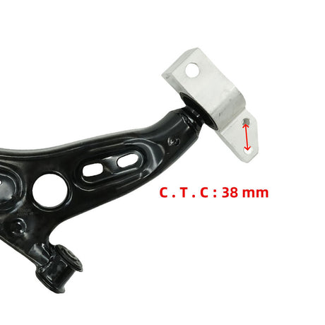 Front Lower Control Arm Right Hand Side Centre To Centre 38mm Fit For Volkswagen TiguanI 5N 2008-2016 - Machter