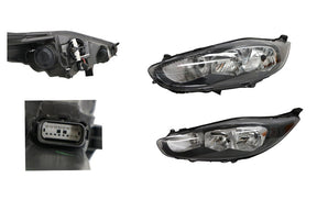 Headlight (Halogen, LHS, Black) Ford Fiesta WZ 2013 - 2019 FDFS - HEL - 16L - Sterling Parts - Headlight Assemblies - Sterling Parts