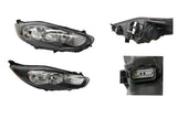 Headlight (Halogen, RHS, Black) Ford Fiesta WZ 2013 - 2019 FDFS - HEL - 16R - Sterling Parts - Headlight Assemblies - Sterling Parts