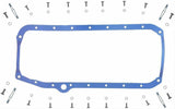 Sump Gasket Set SB Chev To 1974 Early 1 Piece Rubber Thin Front Seal FPOS34509T - Fel - Pro - Sump & Oil Pan Gaskets - Fel - Pro