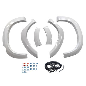 6 Pcs White Fender Flares Wheel Arch Fit For Toyota Hilux SR5 SR 2 & 4 Door 2011-2014 FF-TA003 - Machter