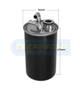 Diesel Fuel Filter Fits Jeep, Dodge WCF175 FI0966 - Transgold | Universal Auto Spares