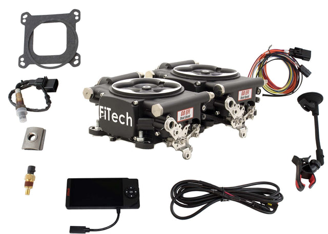 GO EFI Dual Quad 625HP Self Tuning EFI System Black FI30062 - FiTech - Fuel & Ignition - FiTech