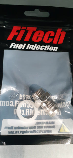 GO EFI Throttle Body Fuel Inlet Fitting 9/16 To An - 6 Male FI60024 - FiTech - AN Fittings & Hose Ends - FiTech