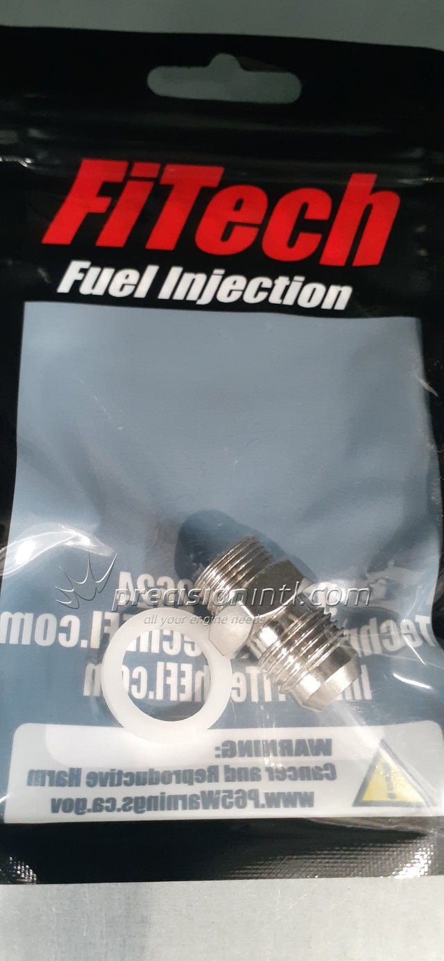 GO EFI Throttle Body Fuel Inlet Fitting 9/16 To An - 6 Male FI60024 - FiTech - AN Fittings & Hose Ends - FiTech
