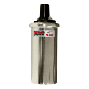 GO Spark Oil Filled Round Ignition Coil Chrome FI99905 - FiTech - Ignition Coils - FiTech